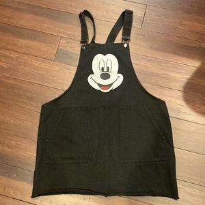 Disney Mickey jean overall skirt